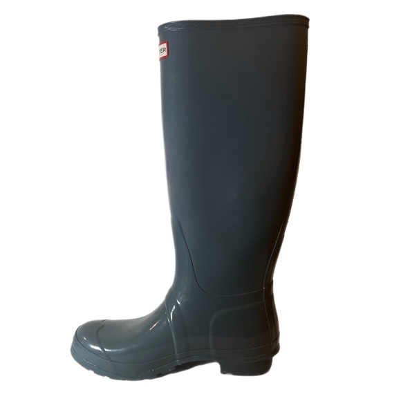 Hunter Women’s Original Tall Rain Boots Wellies Gray Slate Size 9 - Picture 2 of 8